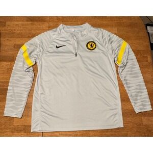 2021-22 Chelsea Player Issue Nike 1/4 Zip Training Top Size M. READ DESCRIPTION